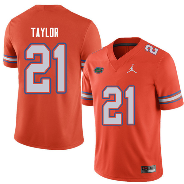 Jordan Brand Men #21 Fred Taylor Florida Gators College Football Jerseys Sale-Orange